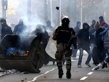 Disturbios en Belgrado