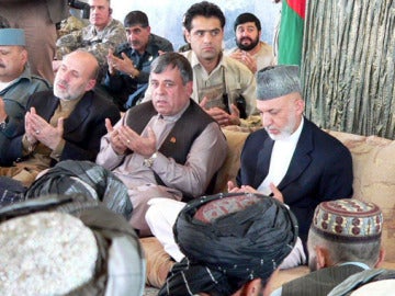 Hamid Karzai, en una conferencia de prensa