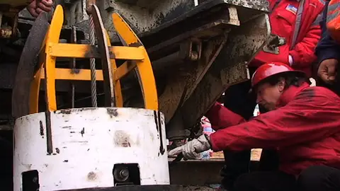 La cápsula que sacará a los mineros La cápsula que sacará a los mineros