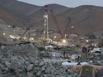 El campamento Esperanza, en la comarca minera de Copiapó El campamento Esperanza, en la comarca minera de Copiapó