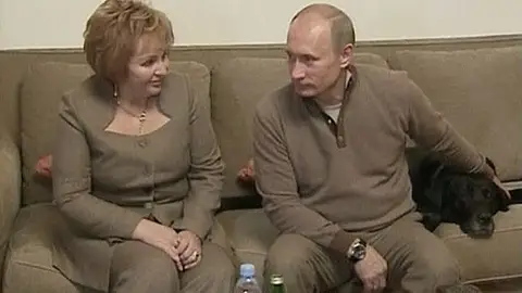 El matrimonio Putin en su casa El matrimonio Putin en su casa