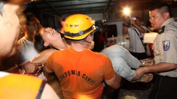 Esposa de uno de los mineros fallecidos