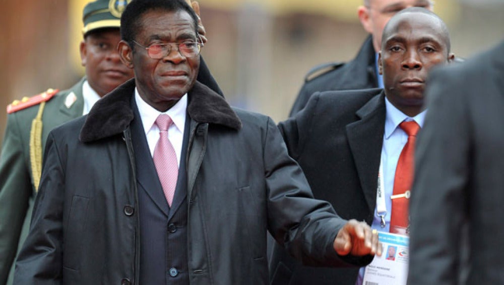 El Presidente de Guinea Ecuatorial, Teodoro Obiang Nguema Mbasogo 