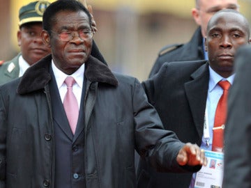 El Presidente de Guinea Ecuatorial, Teodoro Obiang Nguema Mbasogo 