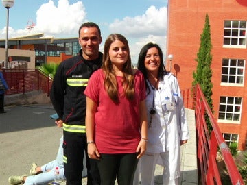 Los López, bombero y enfermera