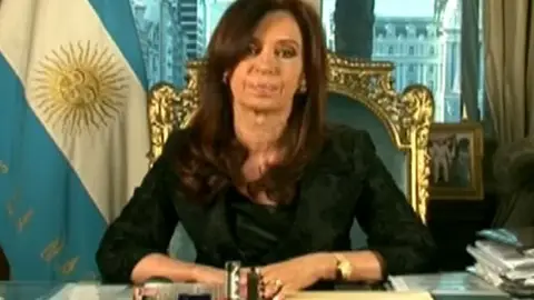 La presidenta argentina agradece las muestras de cariño La presidenta argentina agradece las muestras de cariño