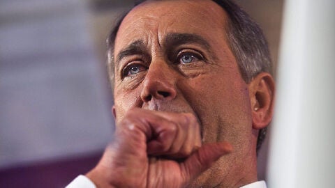 John Boehner, emocionado