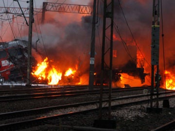 Choque de trenes en Polonia Choque de trenes en Polonia