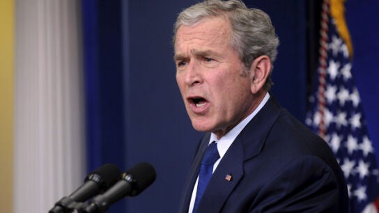El expresidente de EEUU, George W. Bush