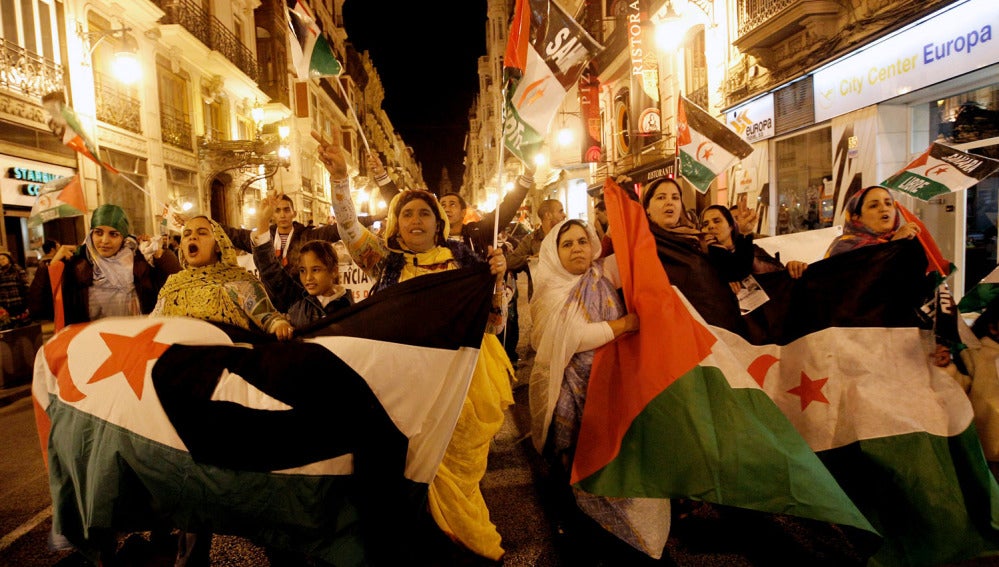 Protestas ante el consulado de Marruecos