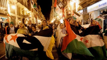 Protestas ante el consulado de Marruecos