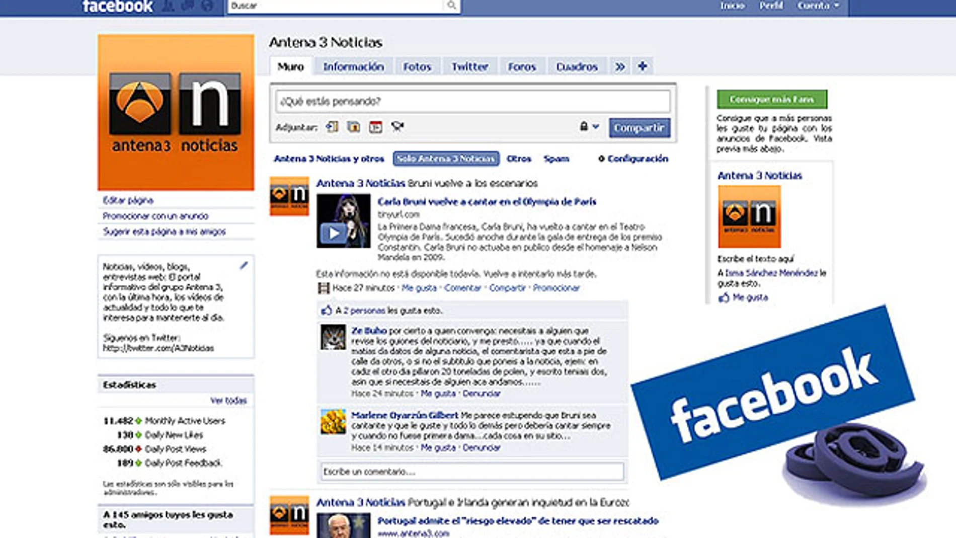 Llega el correo electrónico de Facebook Llega el correo electrónico de Facebook