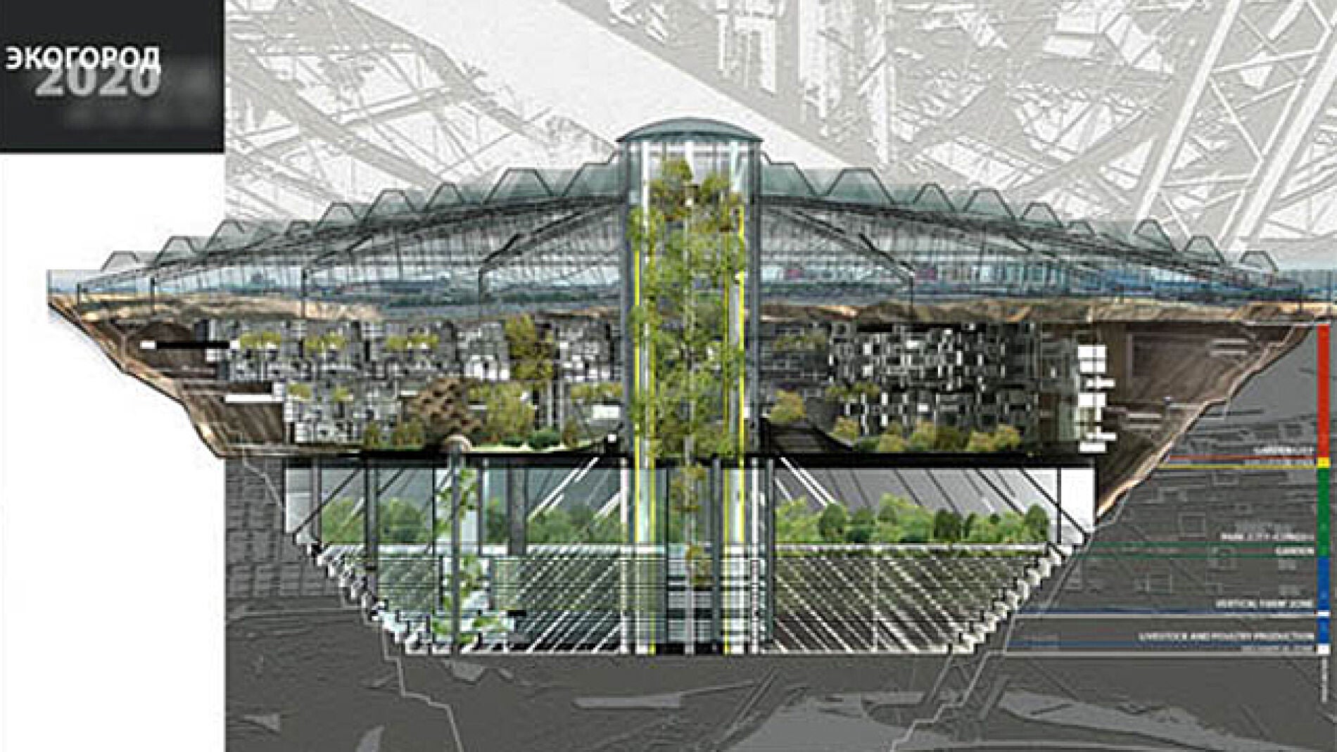 Proyecto de la ciudad subterr&aacute;nea construida en una mina