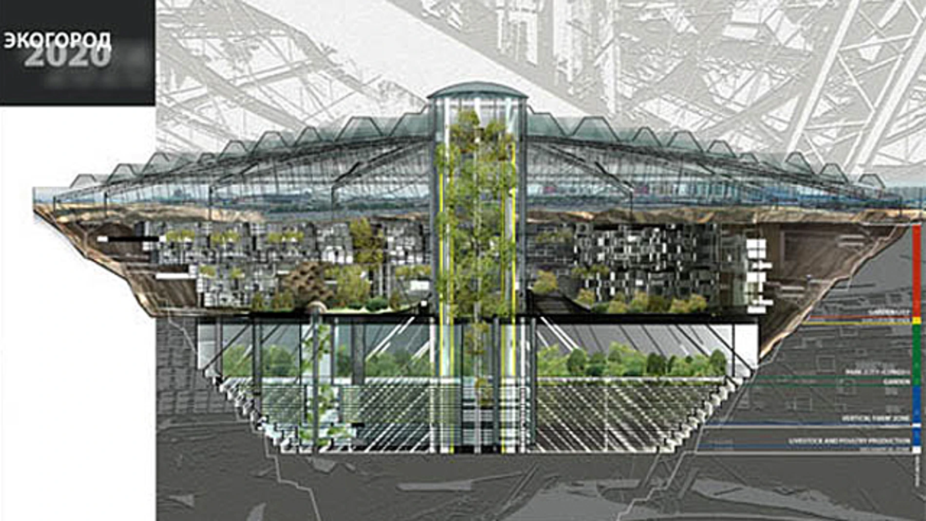 Proyecto de la ciudad subterránea construida en una mina Proyecto de la ciudad subterránea construida en una mina