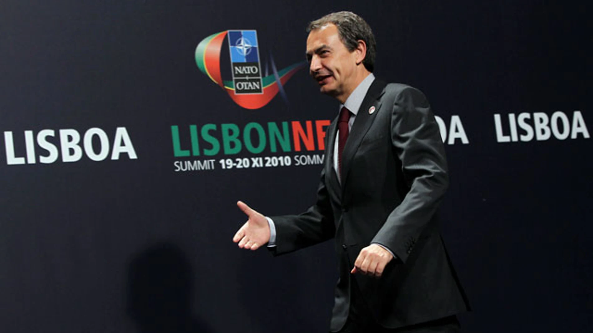 Zapatero llega a Lisboa Zapatero llega a Lisboa