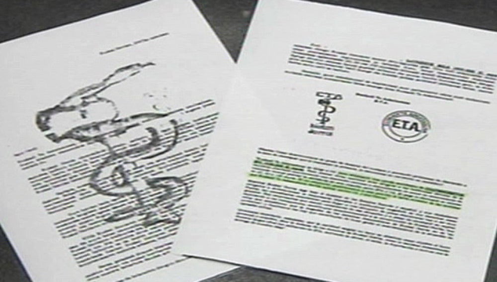 Cartas de extorsión de ETA