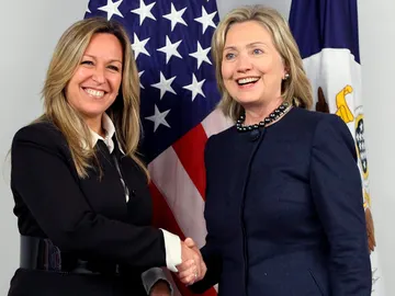 Trinidad Jiménez se reúne con Hilary Clinton Trinidad Jiménez se reúne con Hilary Clinton