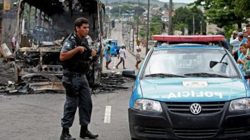 Un agente de policía brasileño