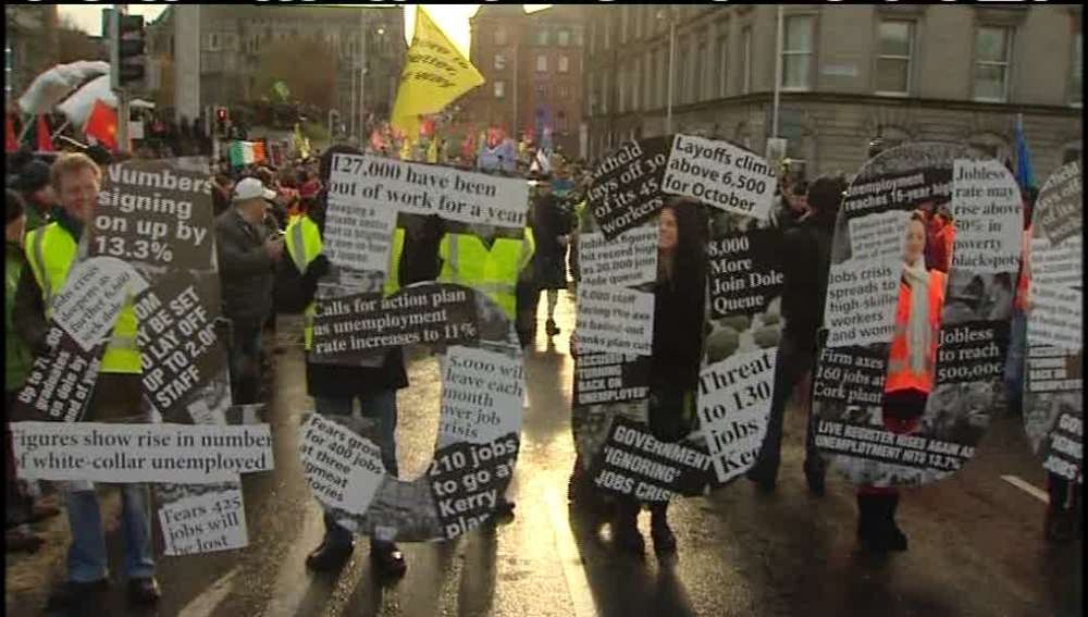 manifestación en Irlanda