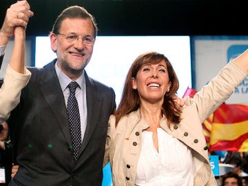 Mariano Rajoy con Alicia Sánchez Camacho