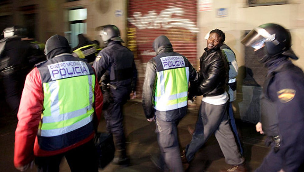 Uno de los detenidos en Barcelona