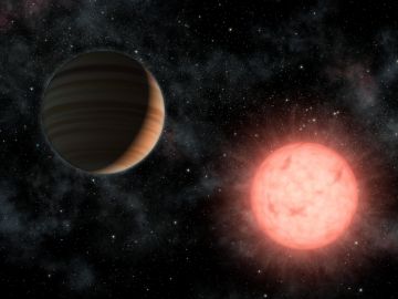 Recreación del exoplaneta GJ1214b