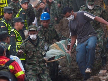 Gigantesco alud en Colombia