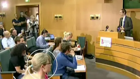 Assange durante una conferencia Assange durante una conferencia