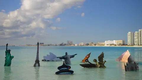 Monumentos sumergidos en Cancún Monumentos sumergidos en Cancún