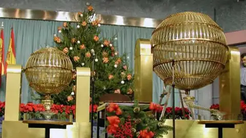 Los bombos de la Lotería de Navidad Los bombos de la Lotería de Navidad