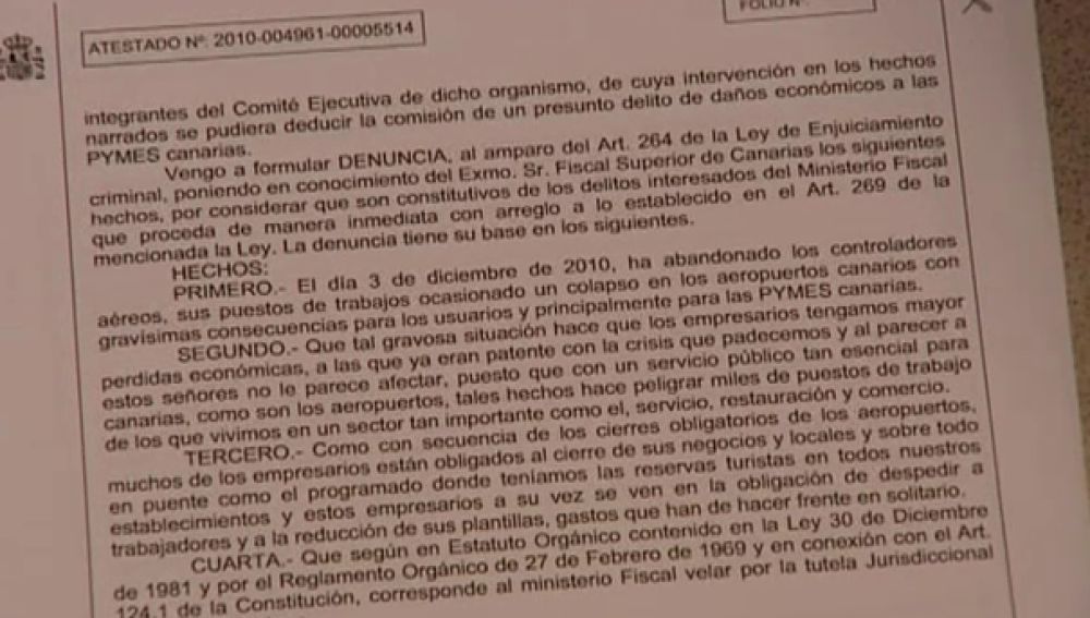 35 controladores aéreos tendrán que declarar en Canarias