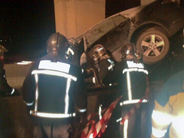 Un accidente ocurrido en la A-2 a la altura de Torrejón de Ardoz Un accidente ocurrido en la A-2 a la altura de Torrejón de Ardoz