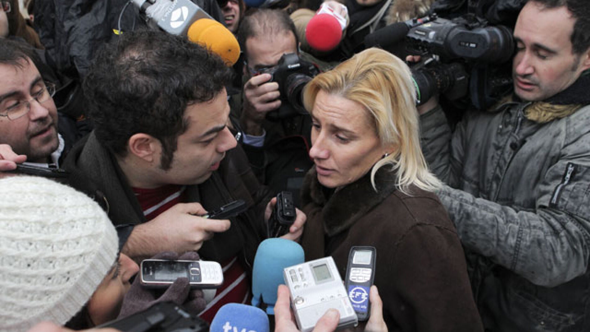 Marta Dom&iacute;nguez al salir de declarar ante el juez