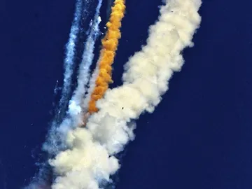 El cohete GSLV explota El cohete GSLV explota