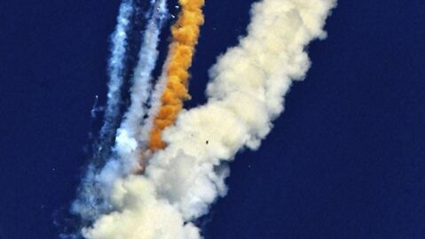 El cohete GSLV explota