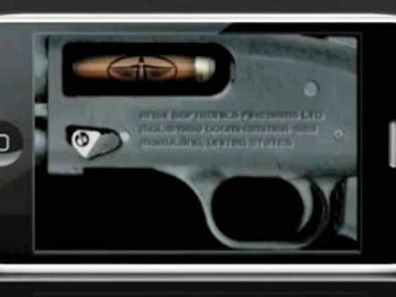 El iPhone y su aplicación para simular un arma