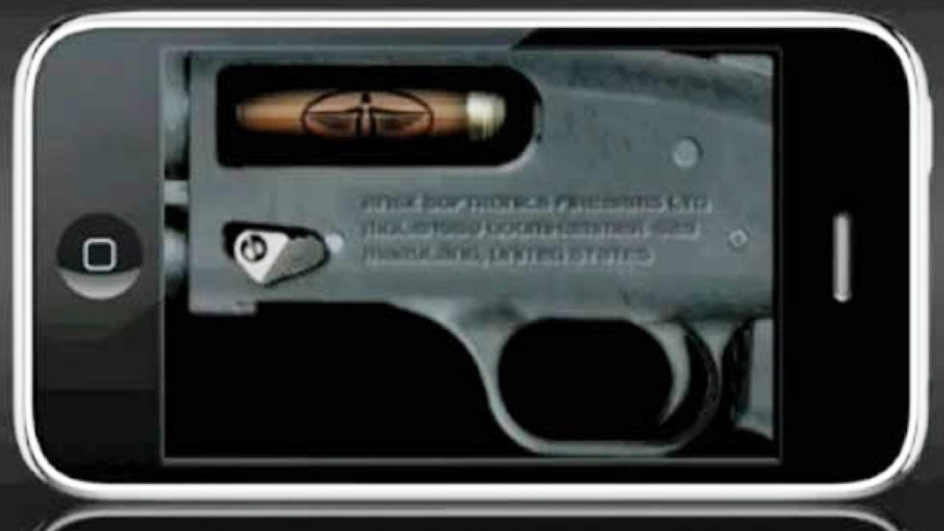 El iPhone y su aplicaci&oacute;n para simular un arma