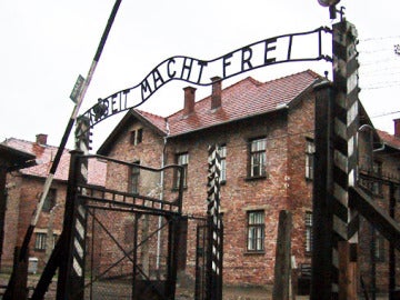 La entrada de Auschwitz