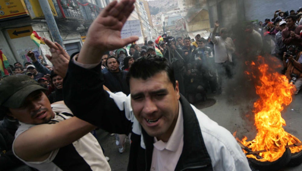 Protestas en Bolivia