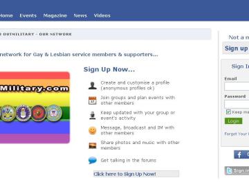 Un Facebook exclusivo para ex militares homosexuales