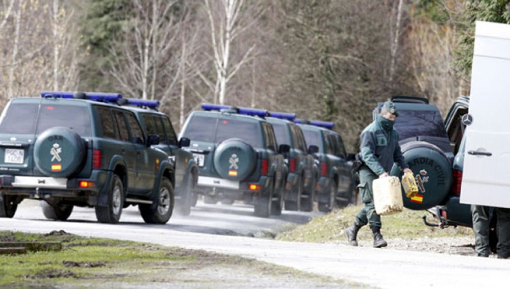 La Guardia Civil halla zulos en el País Vasco en febrero del pasado año