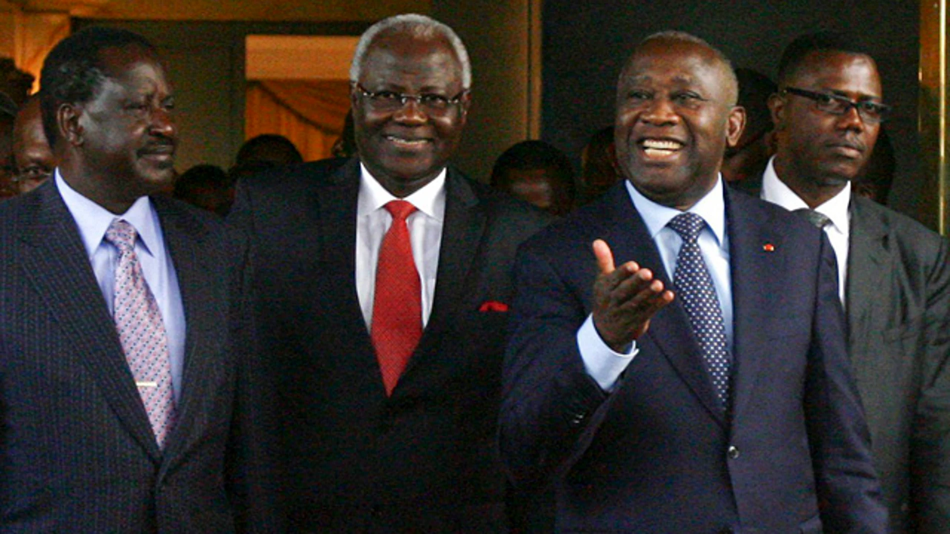 Laurent Gbagbo recibe a los dirigentes Laurent Gbagbo recibe a los dirigentes