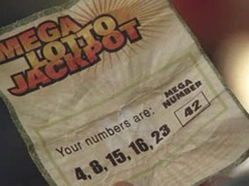 Boleto con los números de 'Lost' ganador del Mega Millions