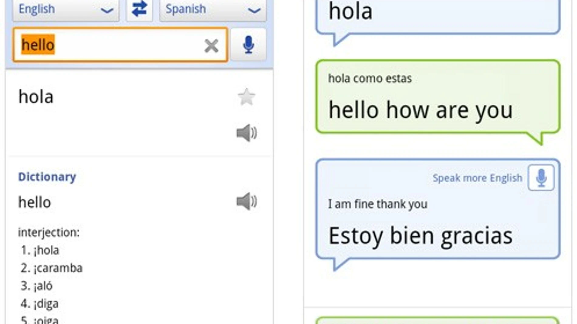 Google Translate para Android Google Translate para Android