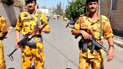 Soldados Yemeníes se despliegan para evitar conflictos Soldados Yemeníes se despliegan para evitar conflictos