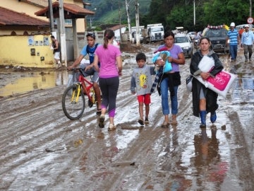 Inundaciones y barro en Brasil