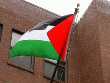 La bandera palestina ondea en Washington