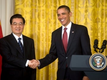 El Presidente Obama y el Presidente Chino, Hu