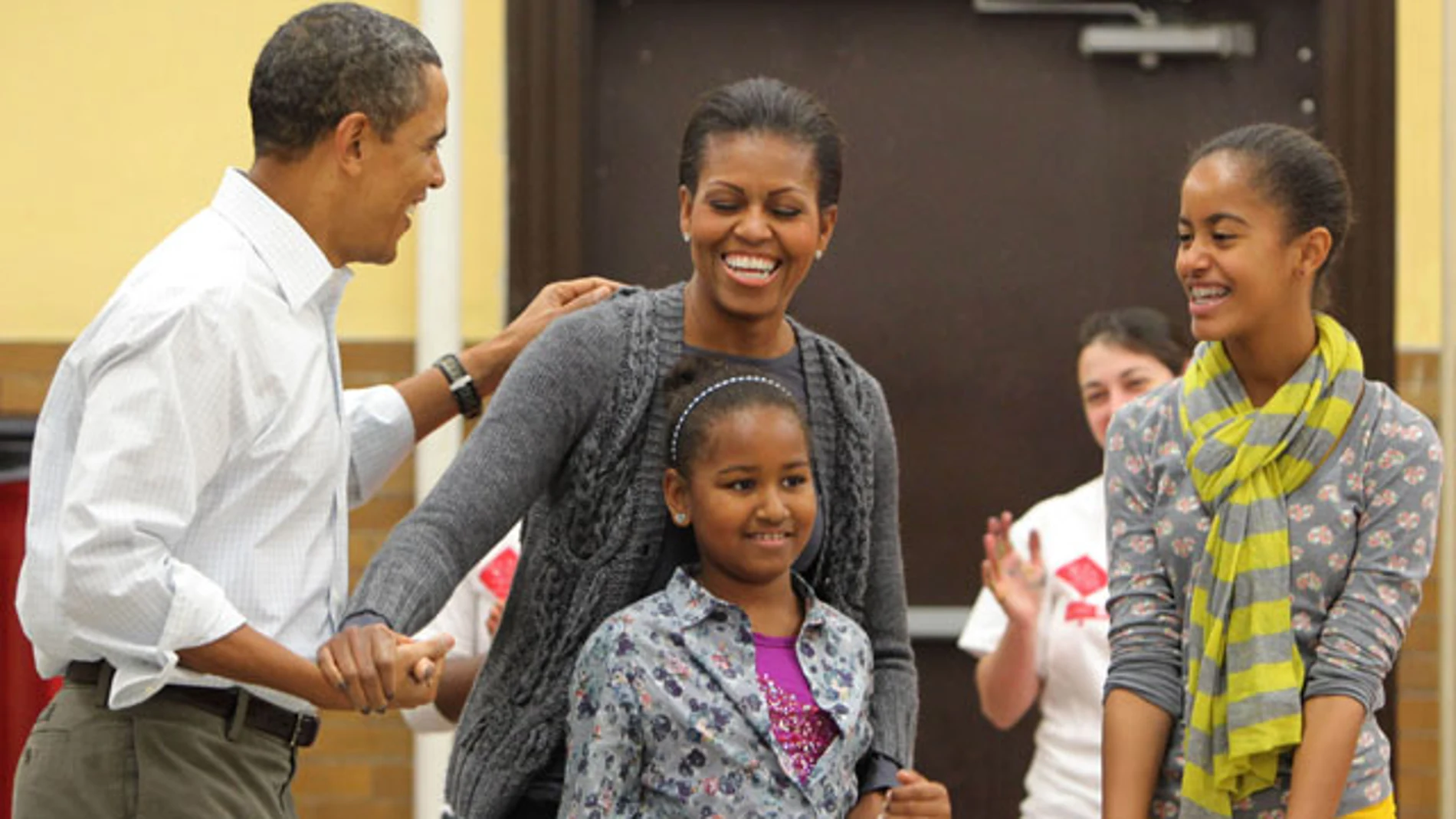 La familia Obama al completo La familia Obama al completo