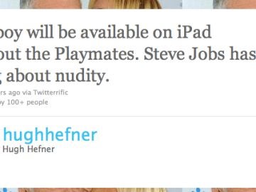 Hugh Hefner mostraba su alegría a través de Twitter Hugh Hefner mostraba su alegría a través de Twitter